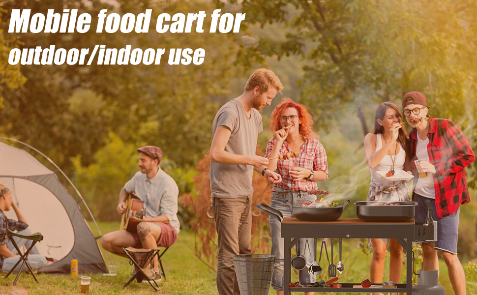 Portable Outdoor Grill Table