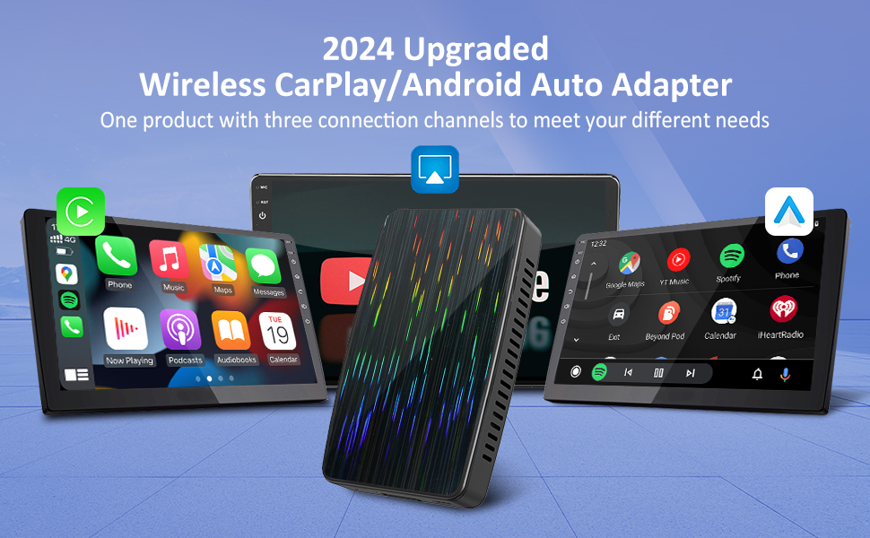 wireless apple carplay adapter and android auto wireless adapter