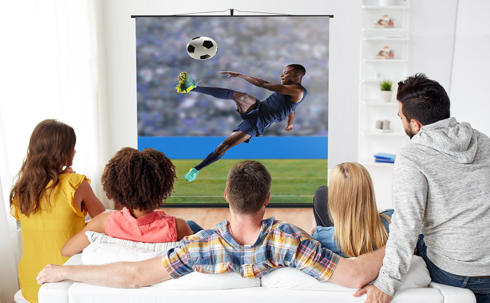 rising projector screen