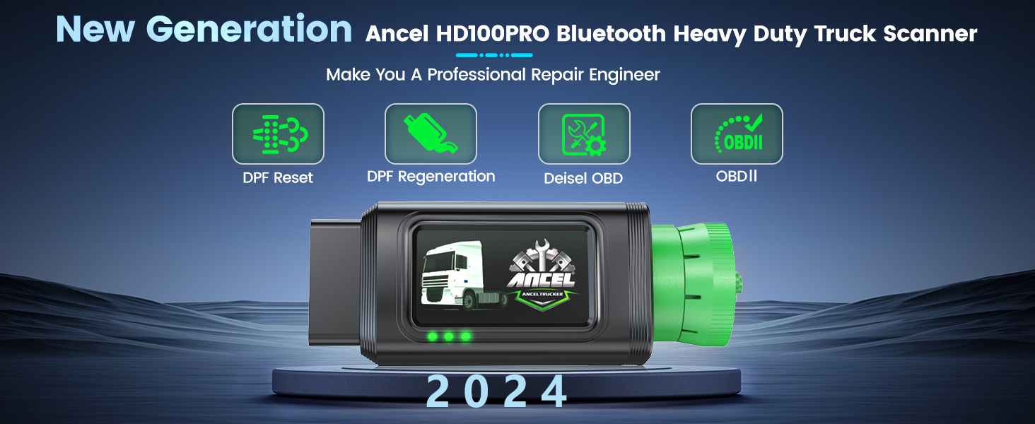 Ancel HD100PRO Bluetooth Heavy Duty Truck Scanner