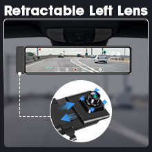 Mirror Dash Cam Front and Rear