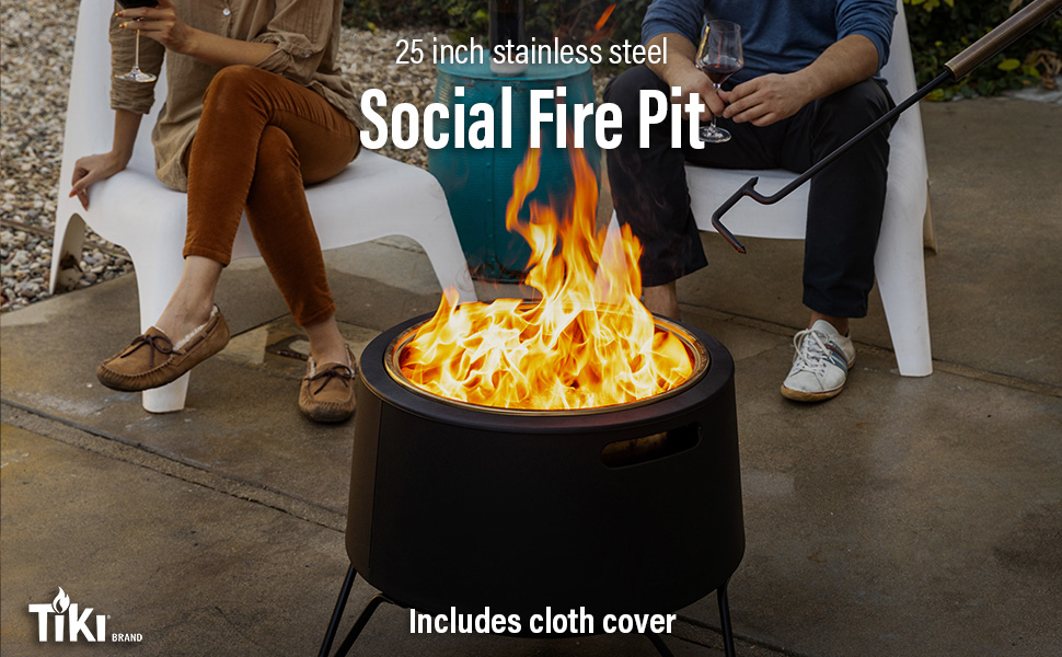 TIKI Brand Social Smokeless Fire Pit