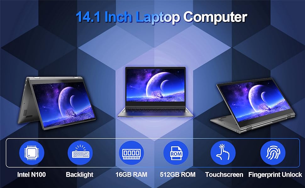 Silm 14.1 Inch Touchable 2-in-1 Laptop