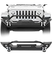 Tokmowin Wrangler JK Steel Fender Flares Front & Rear Flat Fender Mud Guards Compatible with Jeep...