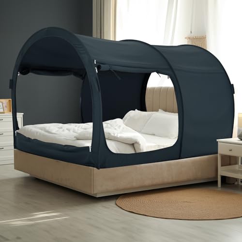 Portable Dream Tent Indoor Sleeping Tents with 4 Doors Breathable Private Space Tents (Mattress Not Included)