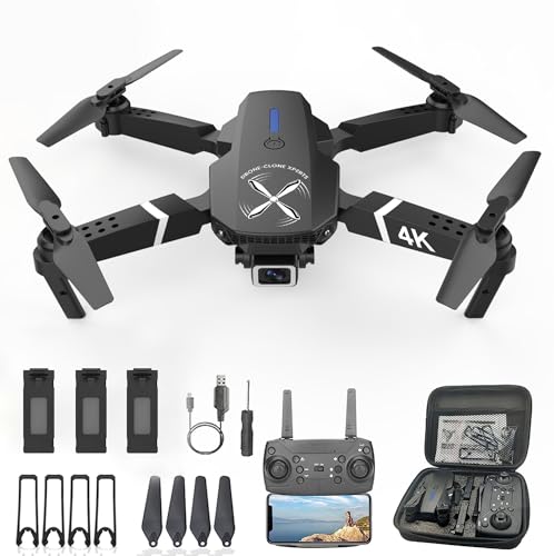 Falcon 4K Pro EXTREME Camera Drone (Upgraded 2024 Edition) - Foldable FPV Quadcopter with 4K UHD Camera - Ideal for Beginners Adults & Kids - Includes Carrying Case and 3 Batteries