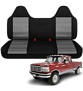 Kistrba Truck Seat Cover Compatible with 1997-2000 Ford F-150 Seat Covers (Front 40/60 Split Benc...