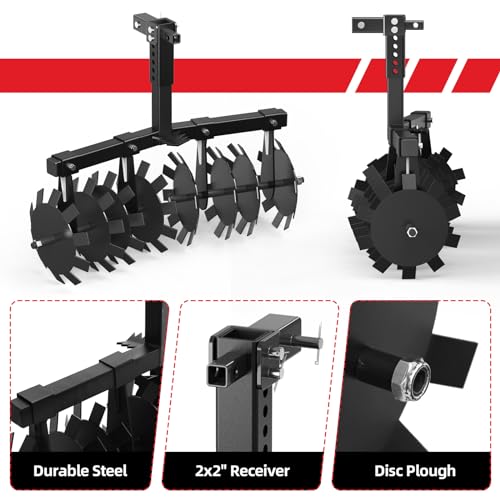 Adjust Height Heavy Duty Width Cut Disc Plow Durable Steel Round Plow Harrow (32'' Disc Plow Harrow)