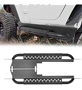 Tokmowin Rear Bumper Compatible with 2007-2018 Jeep Wrangler JK & Unlimited, Off Road Full Width ...
