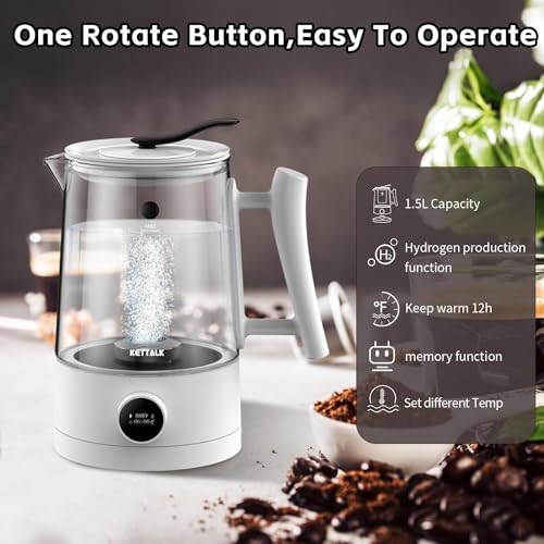 Rich Hydrogen Water Generator Electrolysis Jug BPA Free with SPE and PEM Concentrator Technology