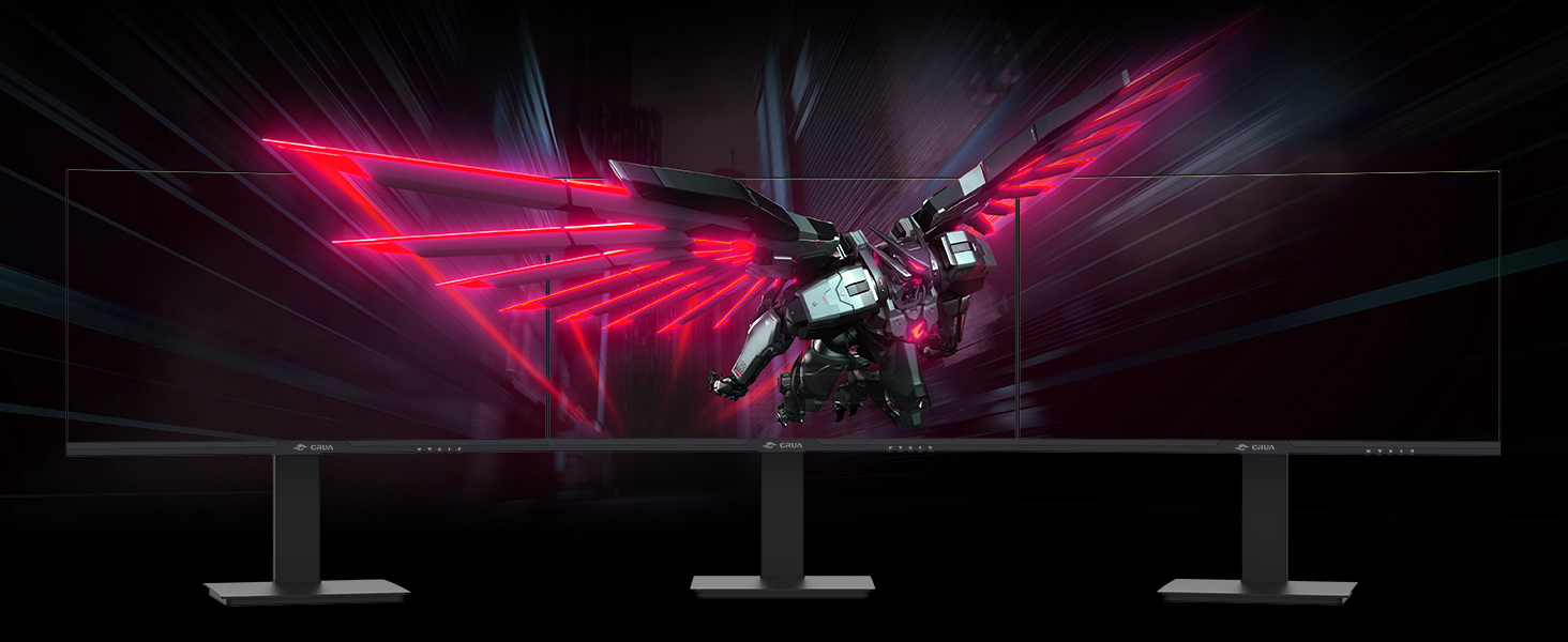 Narrow bezels on three sides and 170° wide viewing angle