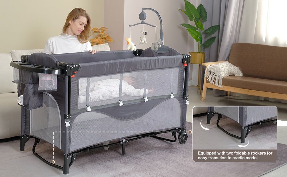 Baby Bassinet Bedside Cribs