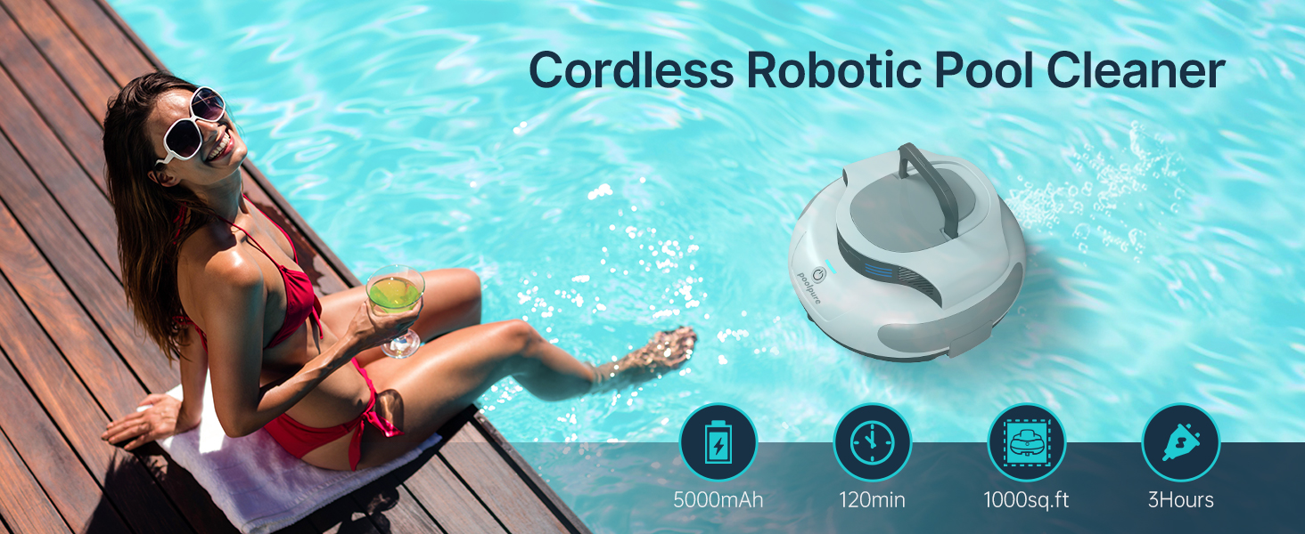 Cordless Robotic Pool Cleaner