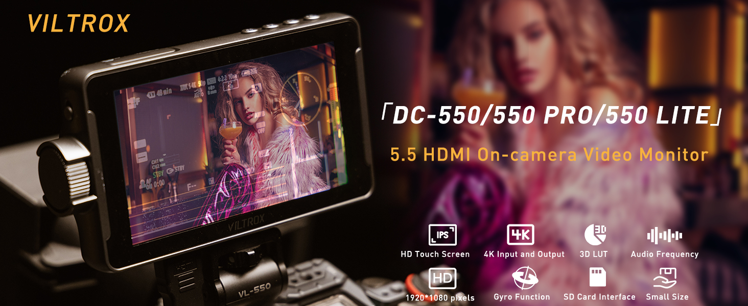 VILTROX DC-550 Camera Field Monitor