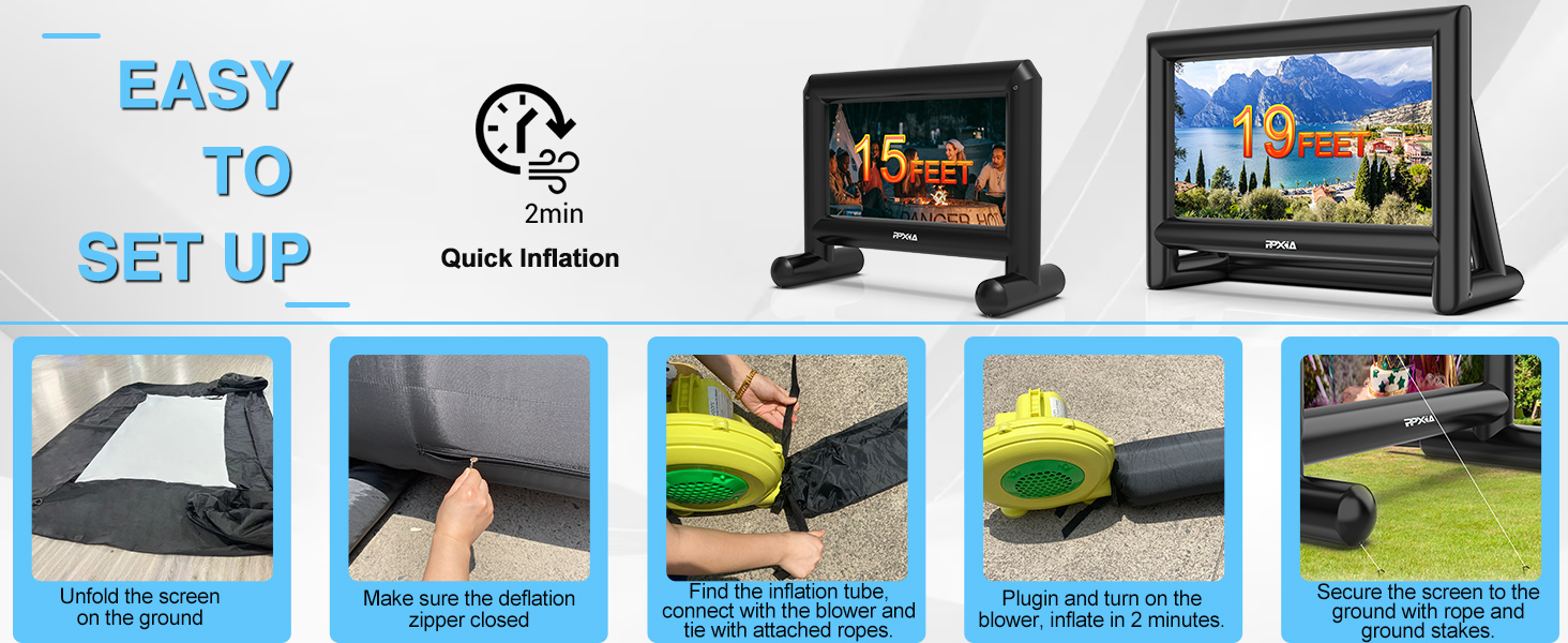 inflatable movie screen outdoor