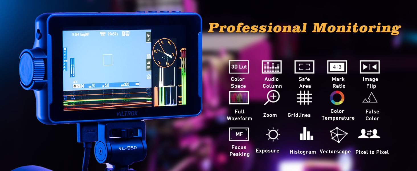 VILTROX DC-550 Camera Field Monitor