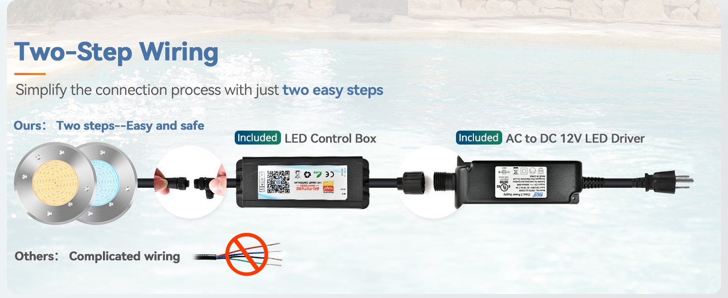 led pool lights for inground pool