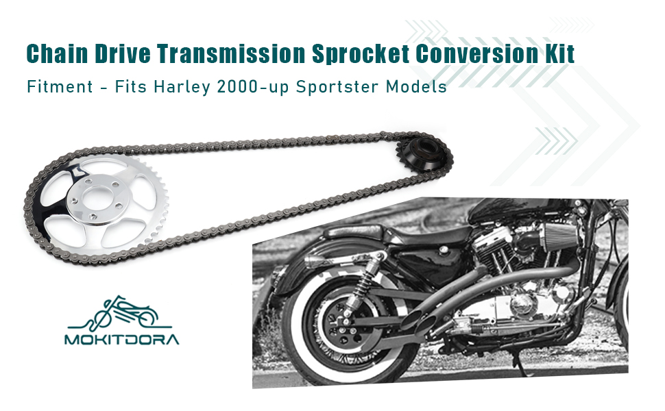 MoKitDora Chain Drive Transmission Sprocket Conversion Kit