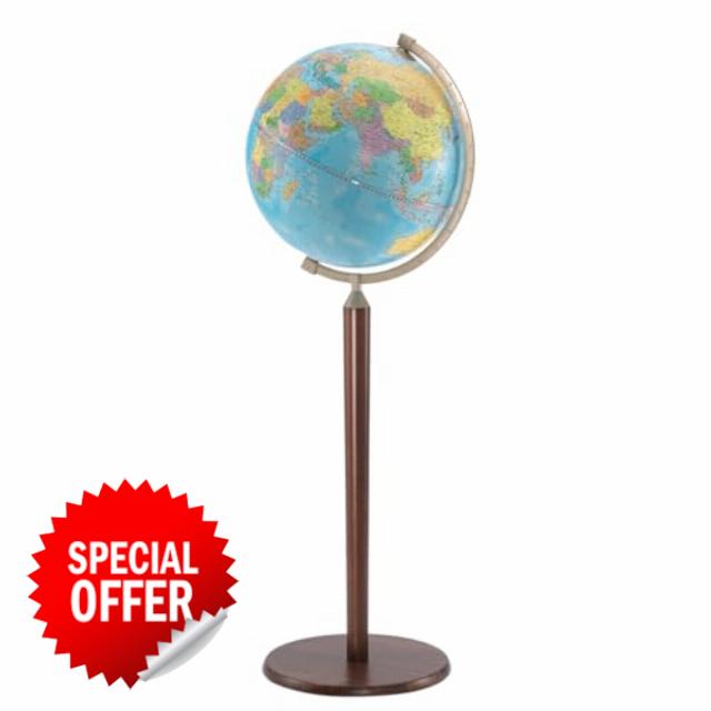 Waypoint Geographic 16" Vasco Da Gama Globe with Wood Stand - Italian Crafted