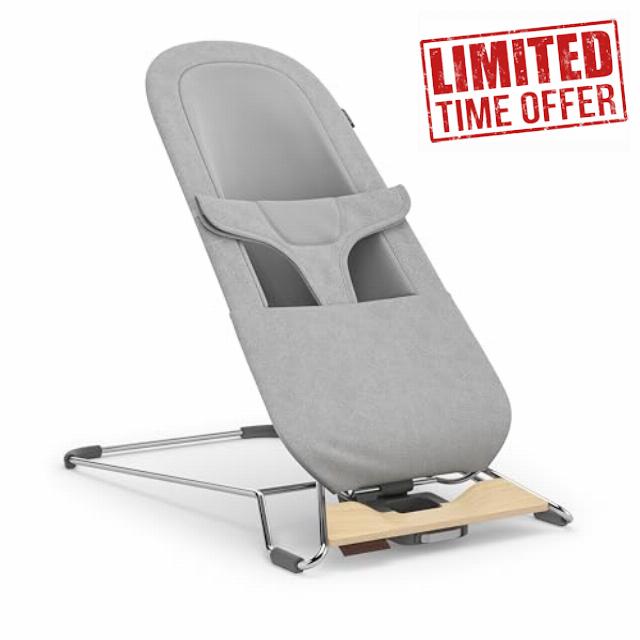 UPPAbaby Mira Bouncer/Portable 2-in-1 Bouncer + Seat Grows with Your Baby/GREENGuard® Gold
