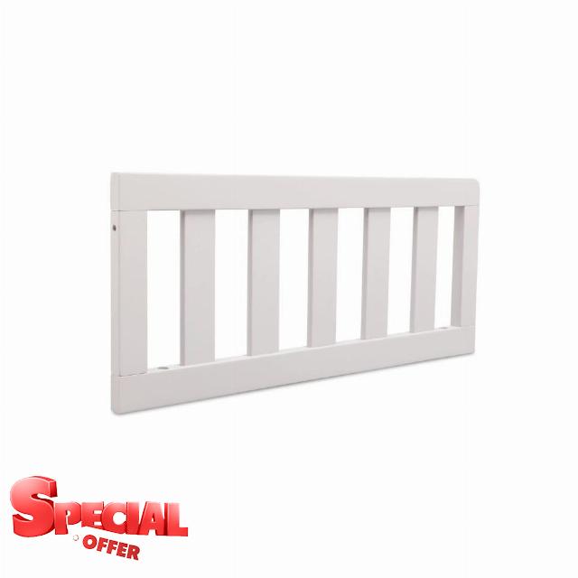 CC KITS Toddler Bed Safety Guard Rail for Delta & Serta Cribs (Bianca White - 130