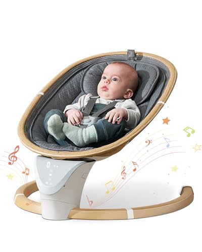 Baby Swings for Infants Boys Girls with 5 Swing Speeds Timing Function & Music
