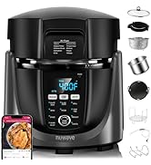 Nuwave Duet Air Fryer and Electric Pressure Cooker Combo with 2 Switchable Lids, 300 FoolProof On...