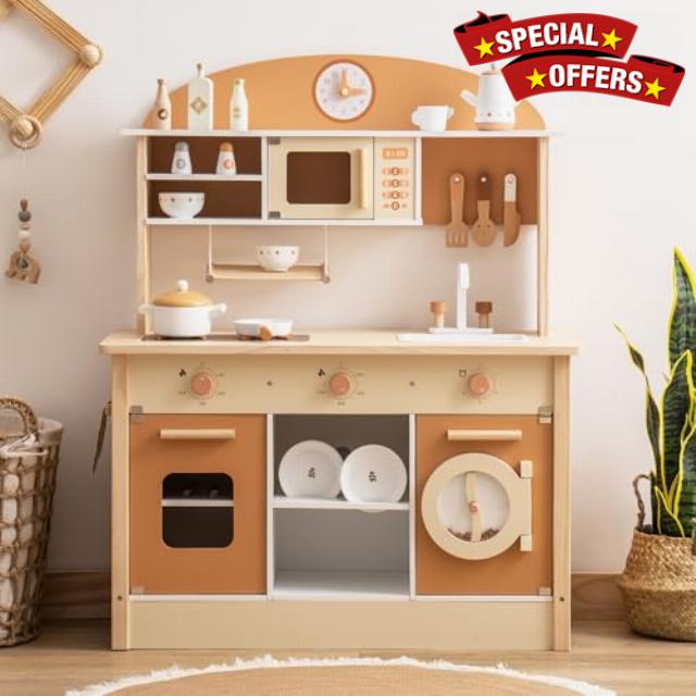 ROBOTIME Wooden Play Kitchen Set