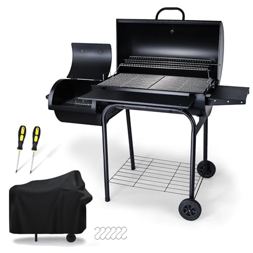 Joyfair BBQ Barrel Grill with 770Sq.In. Cooking Area