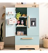 ROBUD Wooden Kids Oven, Realistic Wooden Play Kitchen Set, Pretend Play Kitchen Accessories Toy K...