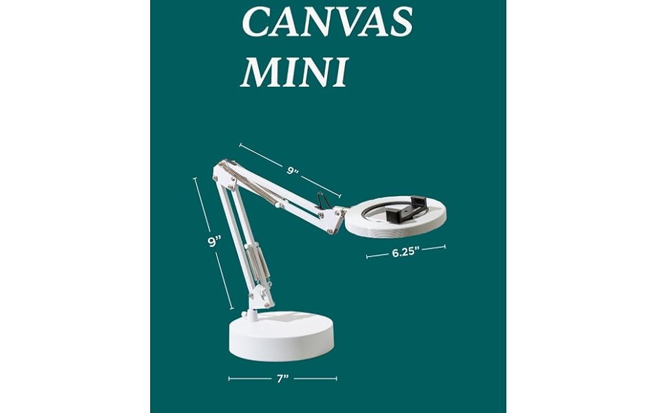 Lamp Canvas Mini Content Creator Desk