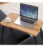 Foldable Laptop Desk for Bed Couch, Lap Desk Stand for Laptop, Space Saver Foldable Bed Table for...