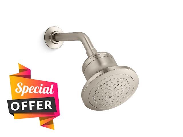 KOHLER K-33631-Y-BN Cinq Single-function filtered showerhead