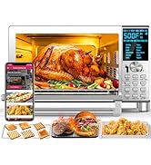 Nuwave Bravo XL Air Fryer Toaster Smart Oven, 12-in-1 Countertop Grill/Griddle Combo, 30-Qt Capac...