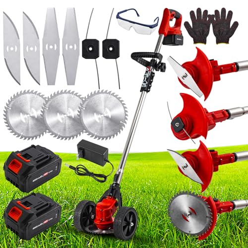 3-in-1 Foldable Weed Eater with Detachable Wheels