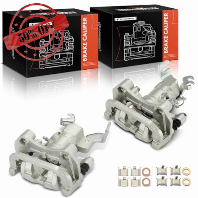 A-Premium Disc Brake Calipers Assembly with Bracket Compatible with Mazda 6 2003 2004 2005 - Rear Driver and Passenger Side