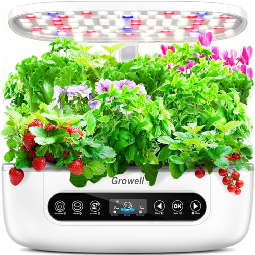 Growell Smart Herb Garden with 96 38W LED Grow Lights