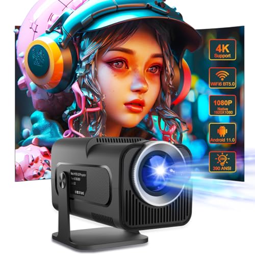 Native 1080P Smart Projector with Android 11
