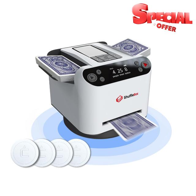 ShuffleBox G1 Pro Automatic Card Shuffler and Dealer 2-in-1