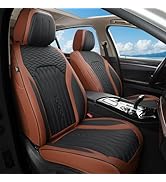 COMFDRIVE Car Seat Covers Full Set, Universal Faux Leather Seat Covers for Cars, Waterproof Autom...