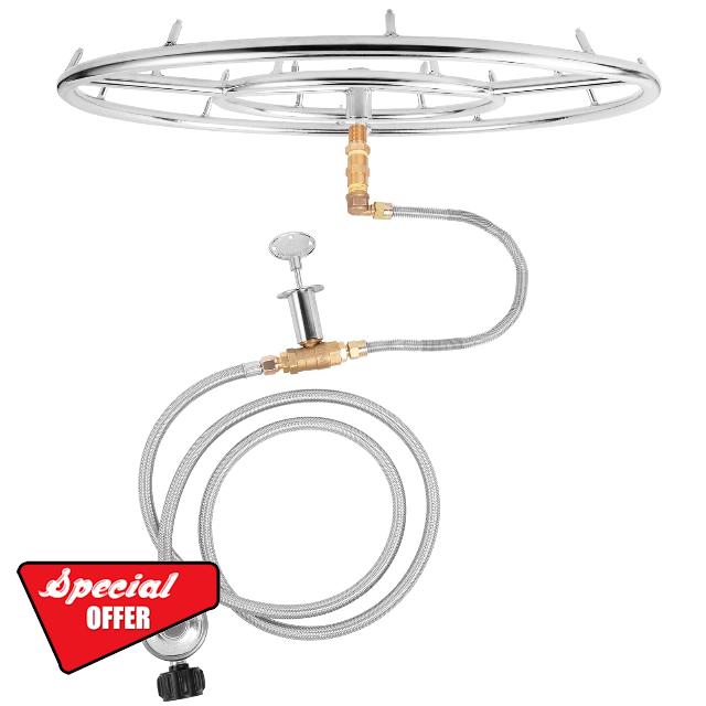 GASPRO Propane Gas Fire Pit Kit