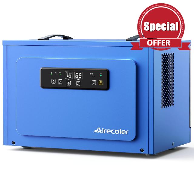 125 Pint Commercial Dehumidifier for Crawl Spaces & Basements with Drain Hose