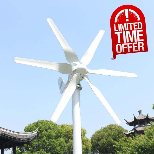 Low Noise 800w Wind Turbine Free Energy 12v 24v 48v Wind Generator Small Windmill MPPT Controller Homeuse Street Lamps Boat (48