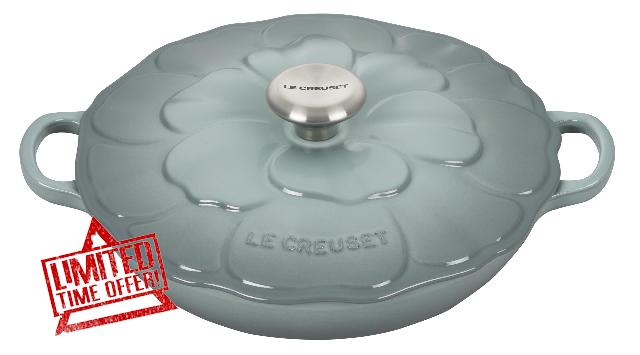 Le Creuset Signature Enameled Cast Iron Petal Braiser
