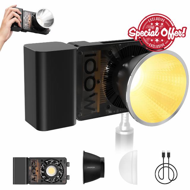 ZHIYUN CINEPEER CX100 100W LED Video Light with Built-in 4500mAh Battery