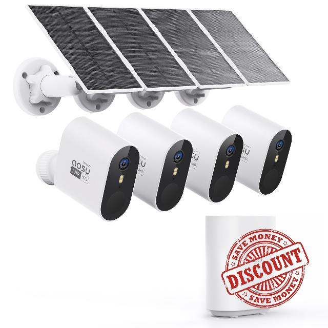 Solar Security Cameras Wireless Outdoor
