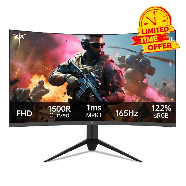 32 Inch FHD 1080p Curved Gaming Monitor - VA 1500R Curved Monitor