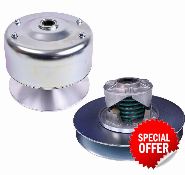 Primary & Secondary Driven Clutch AM146887 AM140970 AM138649 Compatible with John Deere TS 4X2 Gator Utility Vehicle