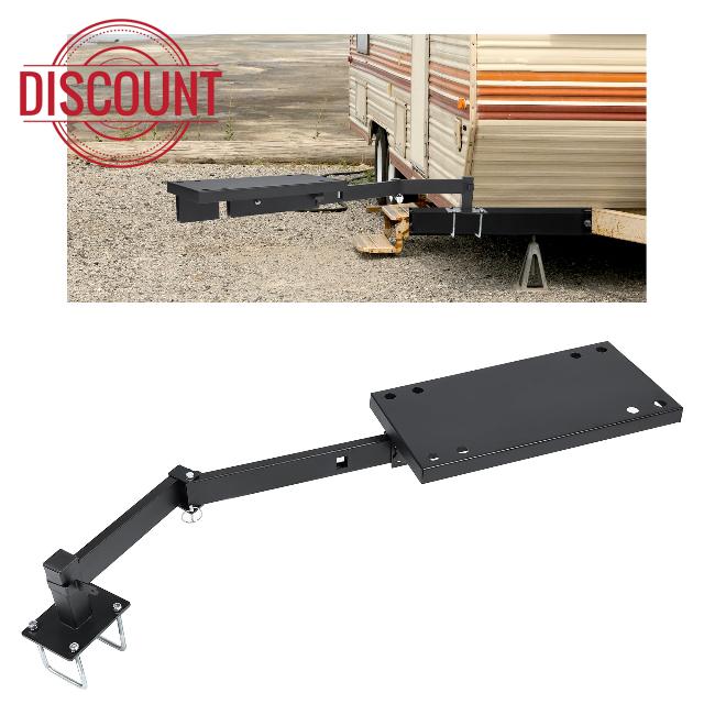 KUAFU RV Griddle N Stow Universal Bumper Grill Mount for RVs Campers Trailers Grilling Tailgating 4" Bumper Mounted