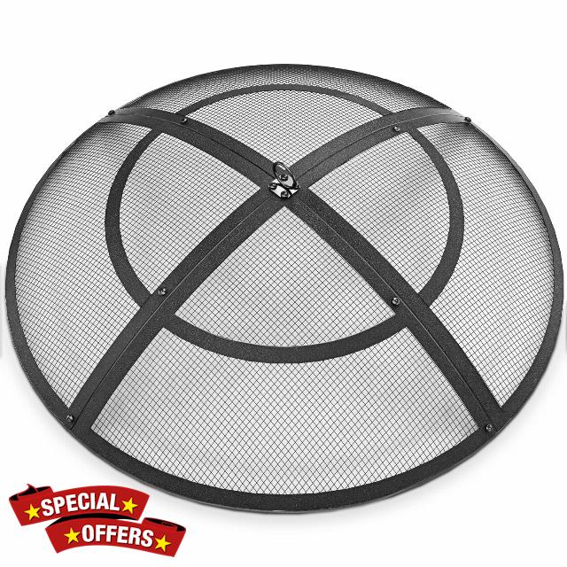 Fire Pit Spark Screen,40-Inch Fire Pit Cover Round